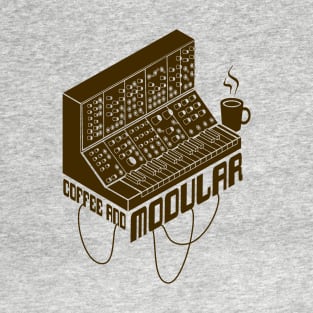 Coffee and Modular Synthesizer for Musician T-Shirt